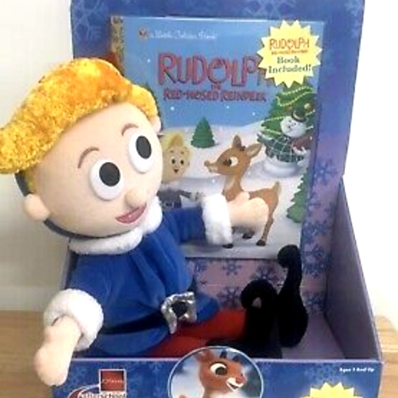 Exclusive Hermey The Elf 12” Plush Rudolph The Red Nose Reindeer Book - Picture 5 of 5